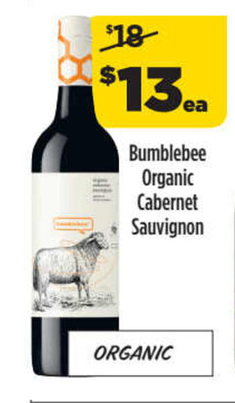 Liquorland Bumblebee Organic Cabernet Sauvignon offer