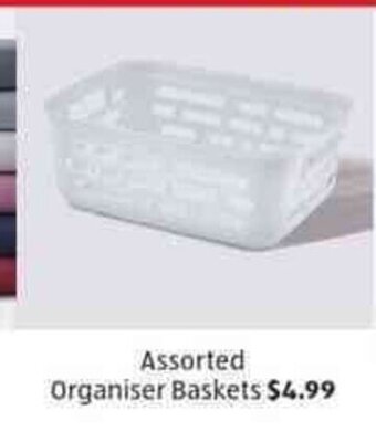 ALDI Assorted Organiser Baskets offer