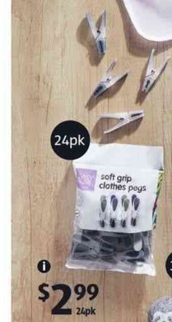 Soft Grip Pegs 24PK