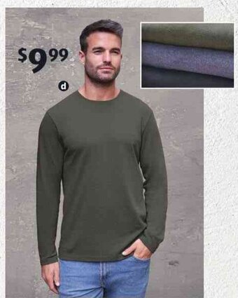 ALDI Men's Long Sleeve Tee offer