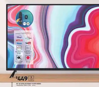 ALDI Bauhn 50" 4K Ultra HD Smart TV With Webos offer