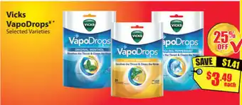 Vicks VapoDrops Selected Varieties