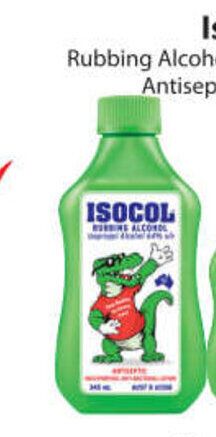 Chemist Discount Centre Isocol Rubbing Alcohol Antiseptic 345ml offer