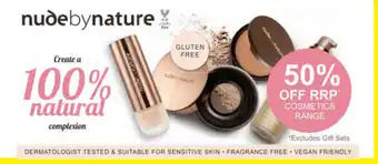 Chemist Discount Centre Nude By Nature Cosmetics Range offer