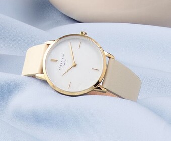 Myer Rosefield Pearl Edit Gold Watch offer