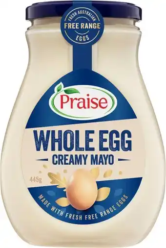 IGA Praise Mayo 445-465g Selected Varieties offer