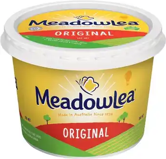 IGA MeadowLea Original or Salt Reduced Spread 1kg offer