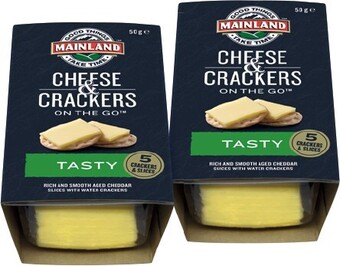 IGA Mainland On the Go Cheese & Crackers 50g Selected Varieties offer