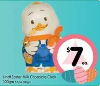 Spar Lindt Easter Milk Chocolate Chick 100gm offer