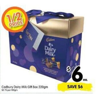 Spar Cadbury Dairy Milk Gift Box 220gm offer
