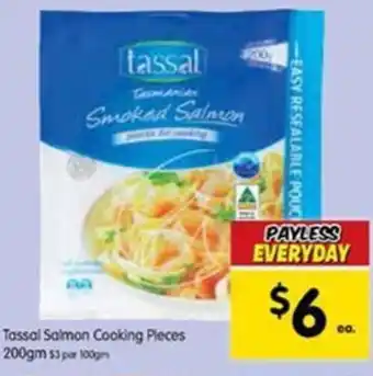 Spar Tassal Salmon Cooking Pieces 200gm offer