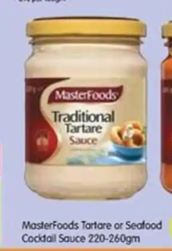 Spar Masterfoods Tartare Sauce 220gm offer