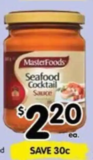 Spar Masterfoods Seafood Cocktail Sauce 260gm offer