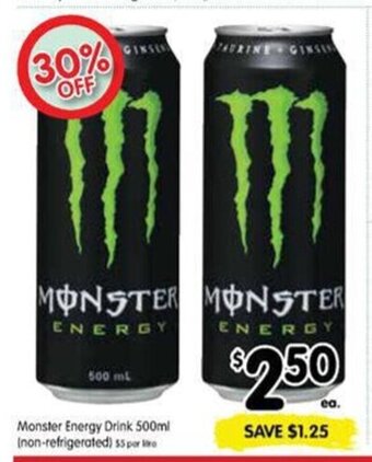 Spar Monster Energy Drink 500ml offer