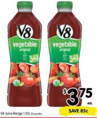 V8 Juice Range 1.25L