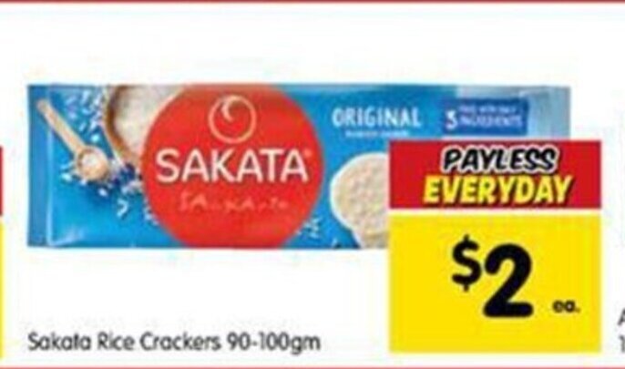 Sakata Rice Crackers 90-100gm offer at Spar