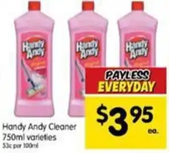 Handy Andy Cleaner 750ml varieties