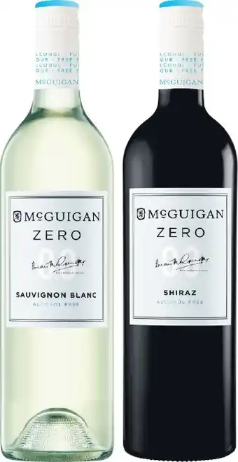 Woolworths McGuigan Zero Wine 750ml offer