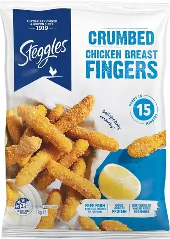 Woolworths Steggles Chicken Breast Fingers 1 kg offer