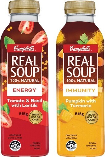Woolworths Campbell’s Real Soup 515g offer