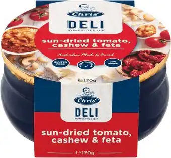 Woolworths Chris’ Deli Dip Varieties 170g offer