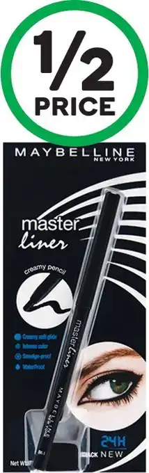 Woolworths Maybelline Master Liner Waterproof Pencil Liner Pk 1 offer