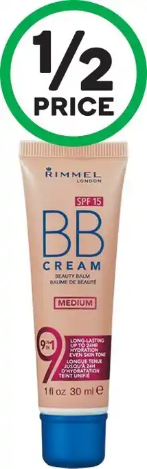 Woolworths Rimmel BB Cream SPF15 30ml† offer