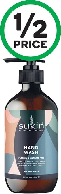 Woolworths Sukin Art Series Anna Cole Hand Wash 500ml offer