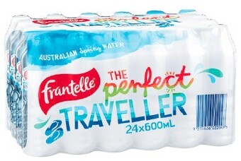 Coles Frantelle Spring Water 24x600mL offer