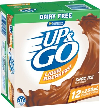 Coles Up&Go Dairy Free Choc 12x250mL offer