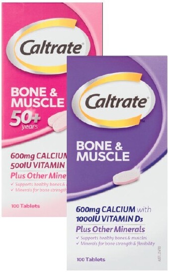 Coles Caltrate Bone & Muscle Health 100 Pack^ offer