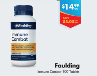 Faulding Immune Combat 100 Tablets