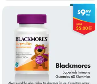 Chempro Blackmores Superkids Immune Gummies 60 Gummies offer