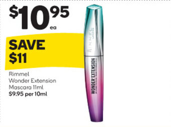 Woolworths Rimmel Wonder Extension Mascara 11ml offer