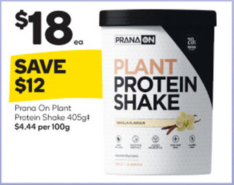 Woolworths Prana On Plant Protein Shake 405g offer