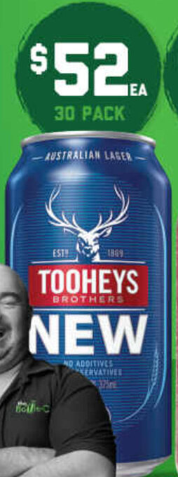 The Bottle O Tooheys New Block Cans 375mL 30 Pack offer