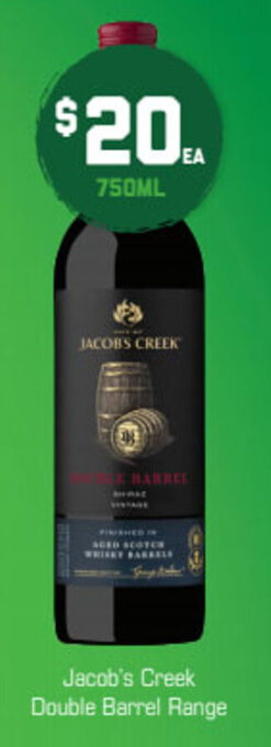 The Bottle O Jacob's Creek Double Barrel Range 750mL offer