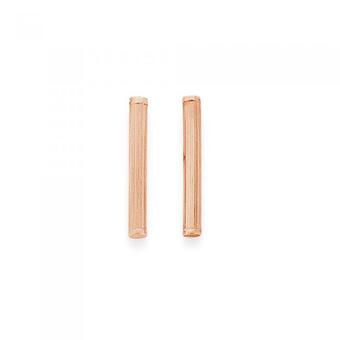 Prouds 9ct Rose Gold Bar Stud Earrings offer