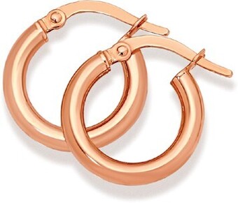 Prouds 9ct Rose Gold 2.5x10mm Polished Hoop Earrings offer