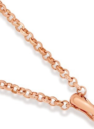Prouds 9ct Rose Gold 50cm Solid Chain offer