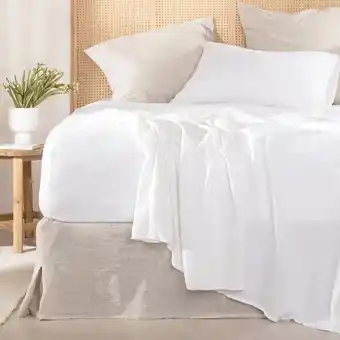 Pillow Talk Washed Linen Stone Valance by M.U.S.E. offer