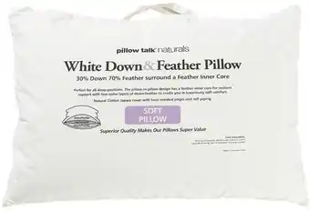 Pillow Talk Down/Feather Surround Soft Pillow by Pillow Talk Naturals offer