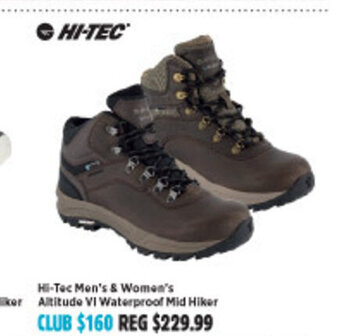 Anaconda Hi-Tec Men's & Women's Altitude VI Waterproof Mid Hiker offer