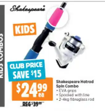 Anaconda Shakespeare Hotrod Spin Combo offer