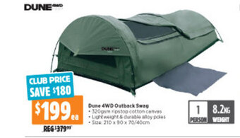 Anaconda Dune 4WD Outback Swag offer