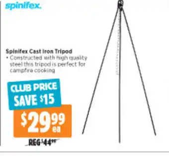 Anaconda Spiniflex Cast Iron Tripod offer