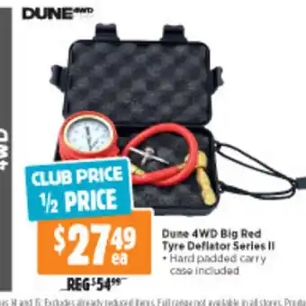Anaconda Dune 4WD Big Red Tyre Deflator Series II offer