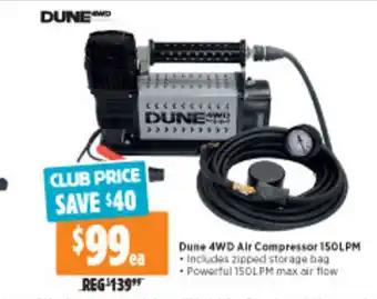 Anaconda Dune 4WD Air Compressor 150LPM offer