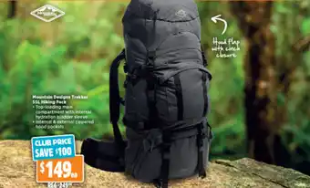 Anaconda Mountain Design Treicker 55L Hiking Pack offer