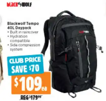 Blackwolf Tempo 40L Daypack